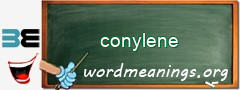 WordMeaning blackboard for conylene
